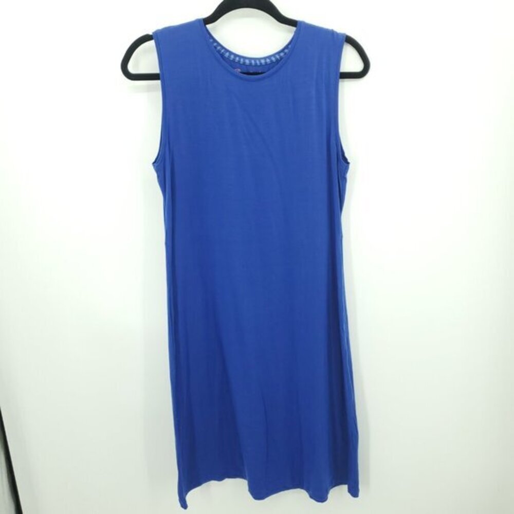 Gudrun Sjoden Sleeveless Tencel/Lyocell Midi Dress M Blue